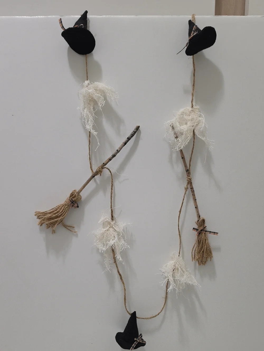 Halloween Garland Brooms And Witchs Hats